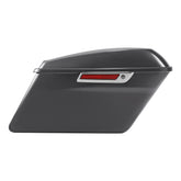 HR3 Gauntlet Gray Metallic Hard Saddlebags (Regular) For 14-23 Harley Touring